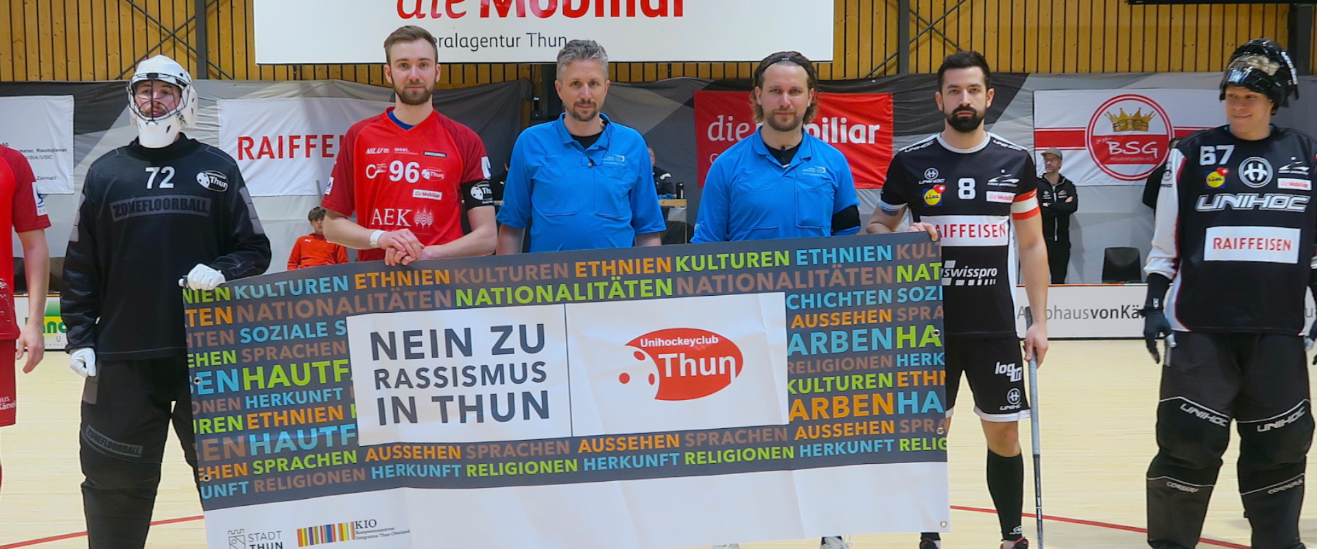 UHC Thun sagt &laquo;Nein zu Rassismus&raquo;